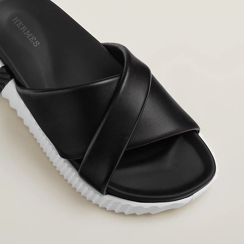 Dép Hermes Infra Sandal Nữ Đen